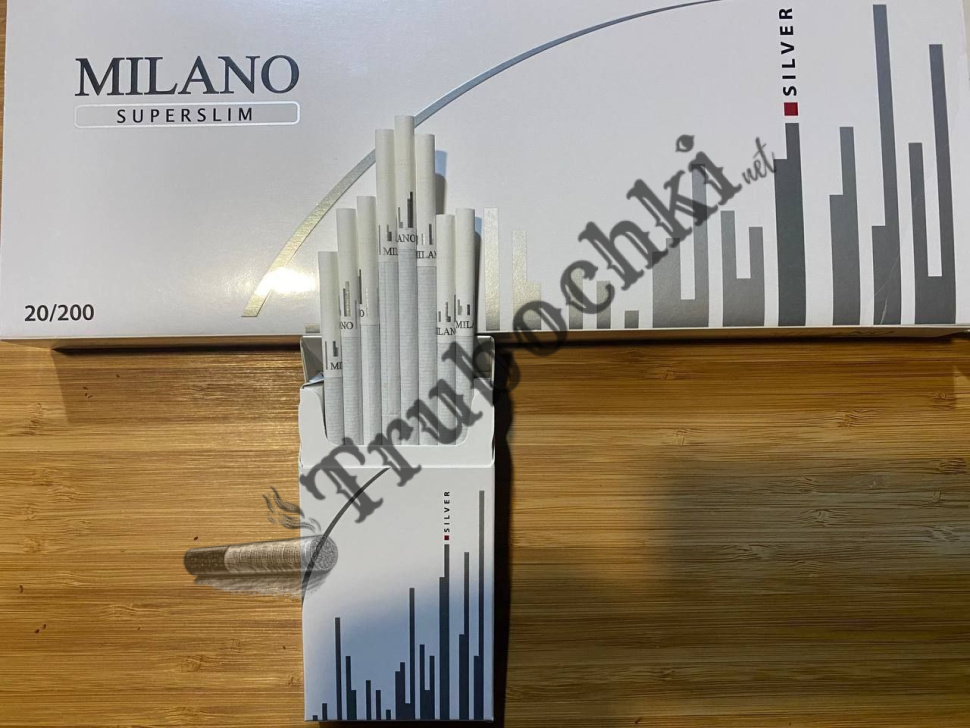 СИГАРЕТЫ MILANO SILVER SUPER SLIMS оптом