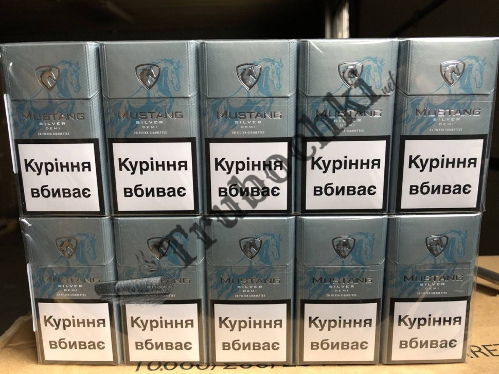 Сигареты МУСТАНГ ДЕМИ СИЛЬВЕР ТУРБО оптом